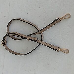 Tan leather crossbody bag strap